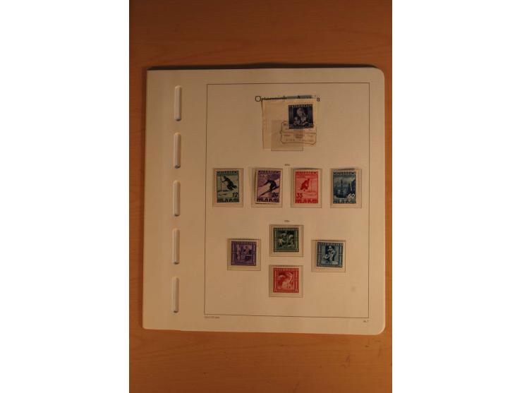 1850/2003, postfrische, ungebrauchte und gestempelte Sammlung mit WIPA-Block, Dollfuß und Renner-Kleinbogen in 4 Alben