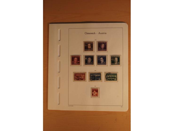 1850/2003, postfrische, ungebrauchte und gestempelte Sammlung mit WIPA-Block, Dollfuß und Renner-Kleinbogen in 4 Alben