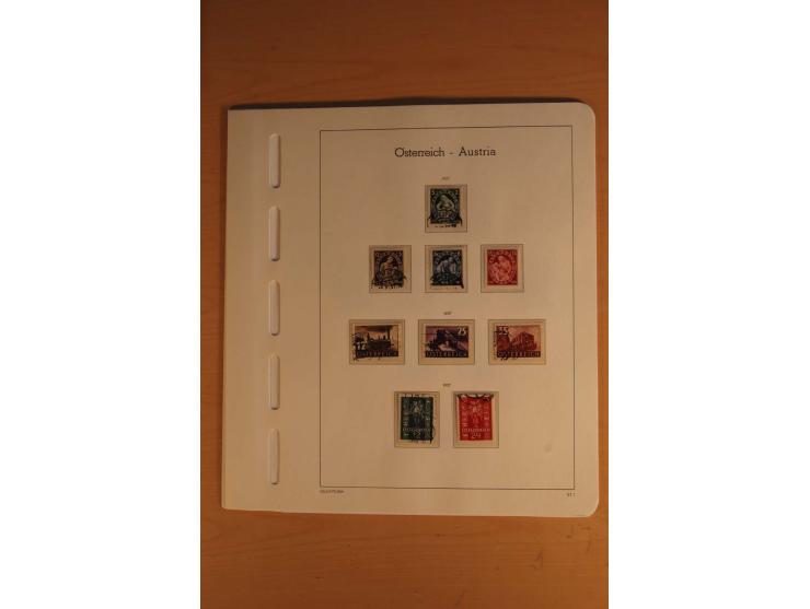 1850/2003, postfrische, ungebrauchte und gestempelte Sammlung mit WIPA-Block, Dollfuß und Renner-Kleinbogen in 4 Alben