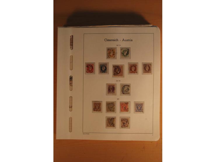 1850/2003, postfrische, ungebrauchte und gestempelte Sammlung mit WIPA-Block, Dollfuß und Renner-Kleinbogen in 4 Alben