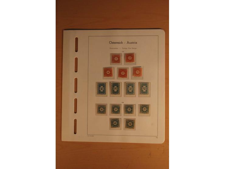 1850/2003, postfrische, ungebrauchte und gestempelte Sammlung mit WIPA-Block, Dollfuß und Renner-Kleinbogen in 4 Alben