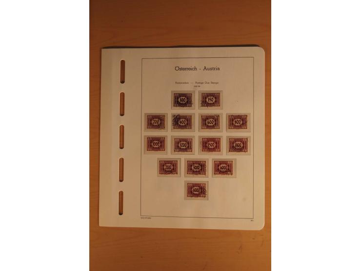 1850/2003, postfrische, ungebrauchte und gestempelte Sammlung mit WIPA-Block, Dollfuß und Renner-Kleinbogen in 4 Alben