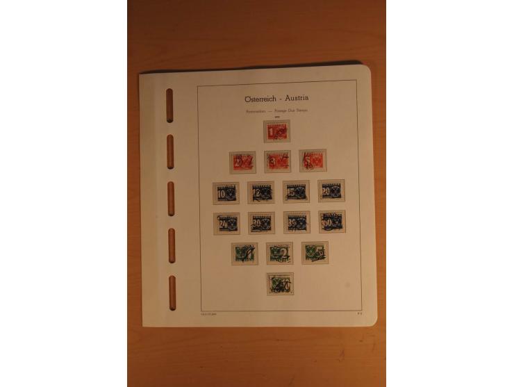 1850/2003, postfrische, ungebrauchte und gestempelte Sammlung mit WIPA-Block, Dollfuß und Renner-Kleinbogen in 4 Alben