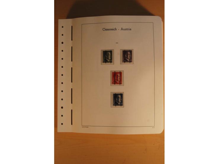 1850/2003, postfrische, ungebrauchte und gestempelte Sammlung mit WIPA-Block, Dollfuß und Renner-Kleinbogen in 4 Alben