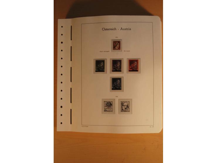 1850/2003, postfrische, ungebrauchte und gestempelte Sammlung mit WIPA-Block, Dollfuß und Renner-Kleinbogen in 4 Alben