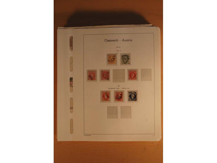 1850/2003, postfrische, ungebrauchte und gestempelte Sammlung mit WIPA-Block, Dollfuß und Renner-Kleinbogen in 4 Alben