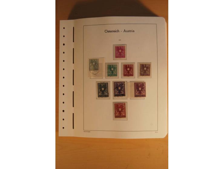 1850/2003, postfrische, ungebrauchte und gestempelte Sammlung mit WIPA-Block, Dollfuß und Renner-Kleinbogen in 4 Alben