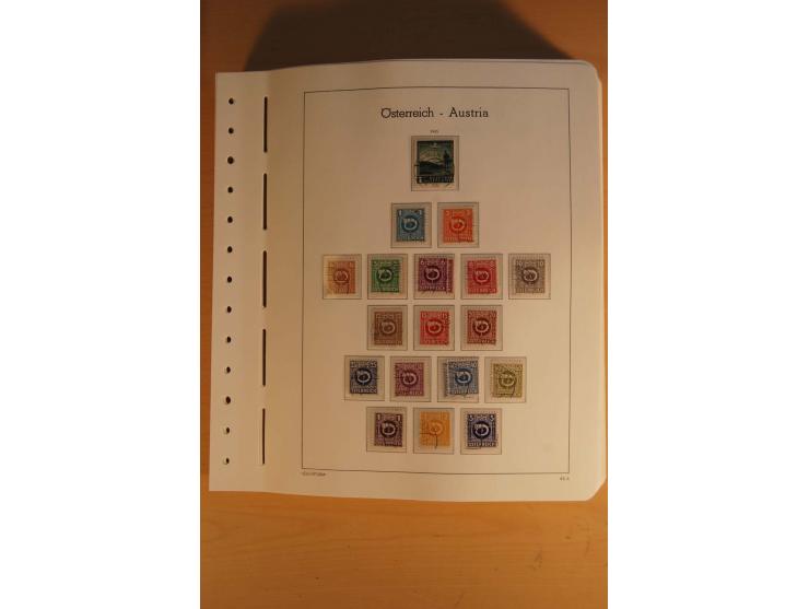 1850/2003, postfrische, ungebrauchte und gestempelte Sammlung mit WIPA-Block, Dollfuß und Renner-Kleinbogen in 4 Alben