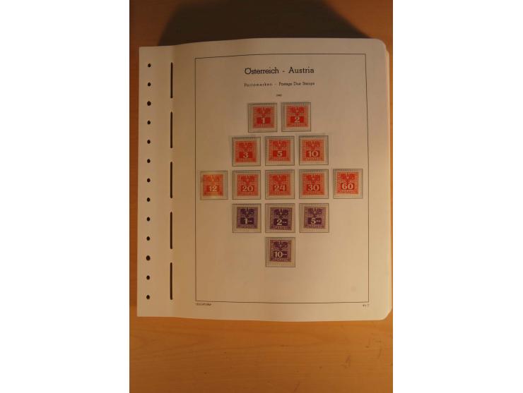 1850/2003, postfrische, ungebrauchte und gestempelte Sammlung mit WIPA-Block, Dollfuß und Renner-Kleinbogen in 4 Alben