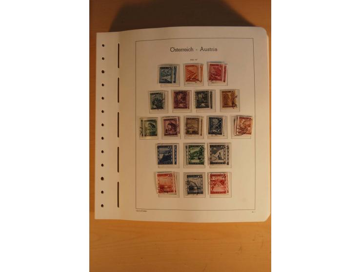 1850/2003, postfrische, ungebrauchte und gestempelte Sammlung mit WIPA-Block, Dollfuß und Renner-Kleinbogen in 4 Alben