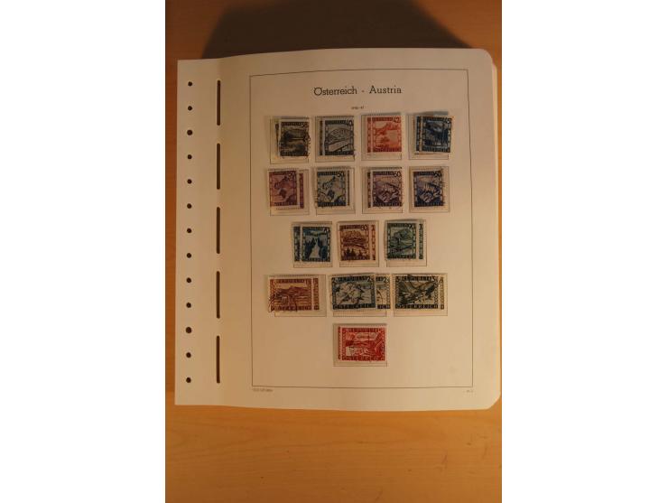 1850/2003, postfrische, ungebrauchte und gestempelte Sammlung mit WIPA-Block, Dollfuß und Renner-Kleinbogen in 4 Alben