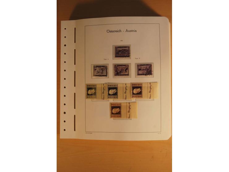 1850/2003, postfrische, ungebrauchte und gestempelte Sammlung mit WIPA-Block, Dollfuß und Renner-Kleinbogen in 4 Alben