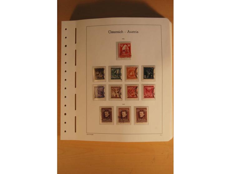 1850/2003, postfrische, ungebrauchte und gestempelte Sammlung mit WIPA-Block, Dollfuß und Renner-Kleinbogen in 4 Alben