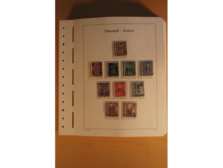 1850/2003, postfrische, ungebrauchte und gestempelte Sammlung mit WIPA-Block, Dollfuß und Renner-Kleinbogen in 4 Alben