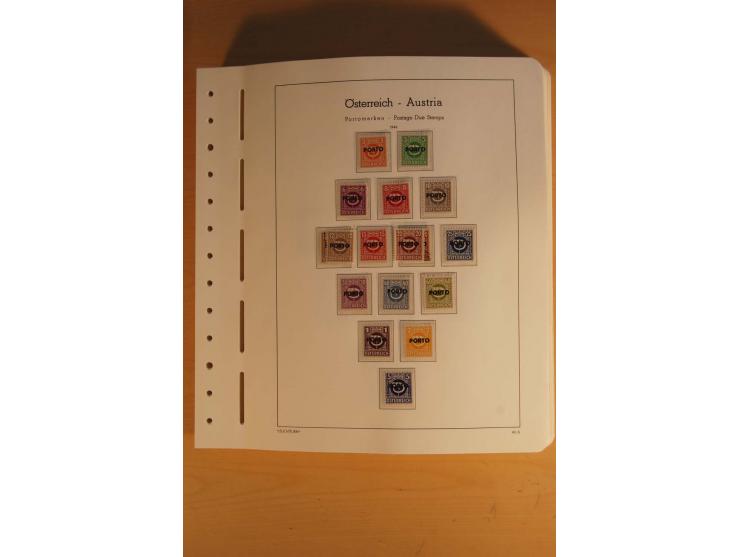 1850/2003, postfrische, ungebrauchte und gestempelte Sammlung mit WIPA-Block, Dollfuß und Renner-Kleinbogen in 4 Alben