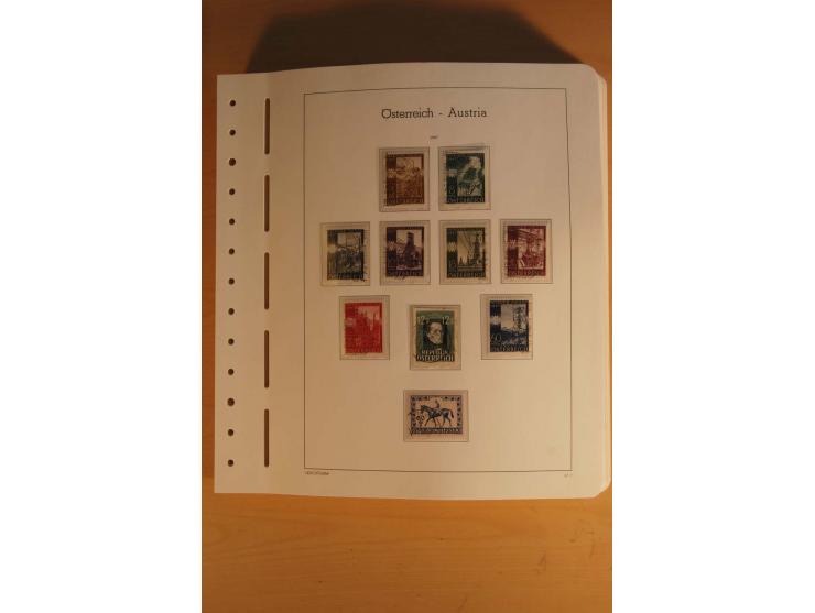 1850/2003, postfrische, ungebrauchte und gestempelte Sammlung mit WIPA-Block, Dollfuß und Renner-Kleinbogen in 4 Alben