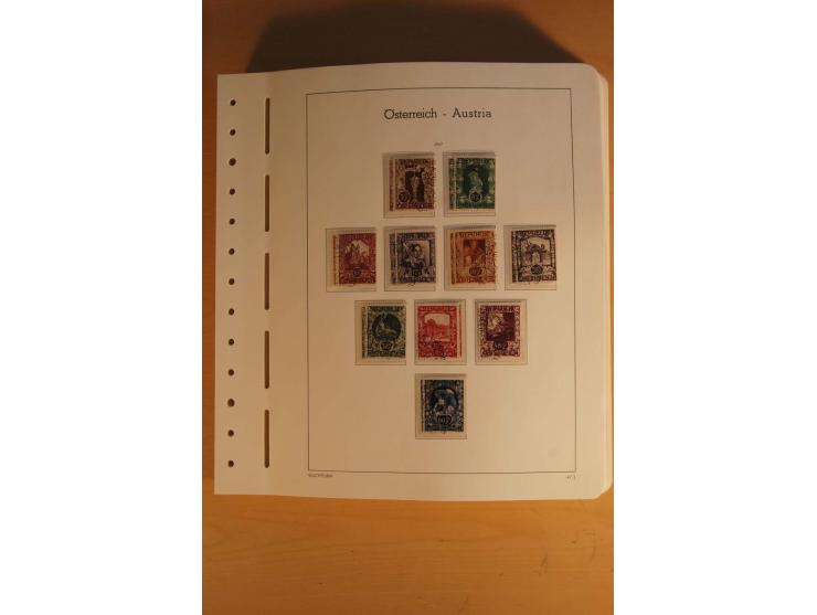 1850/2003, postfrische, ungebrauchte und gestempelte Sammlung mit WIPA-Block, Dollfuß und Renner-Kleinbogen in 4 Alben