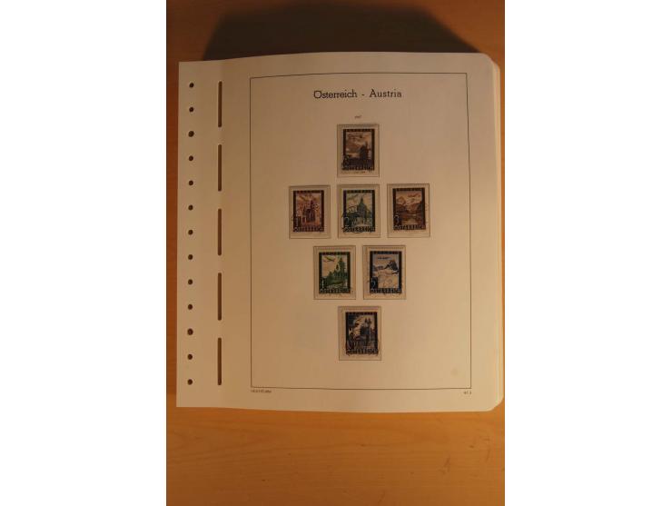 1850/2003, postfrische, ungebrauchte und gestempelte Sammlung mit WIPA-Block, Dollfuß und Renner-Kleinbogen in 4 Alben