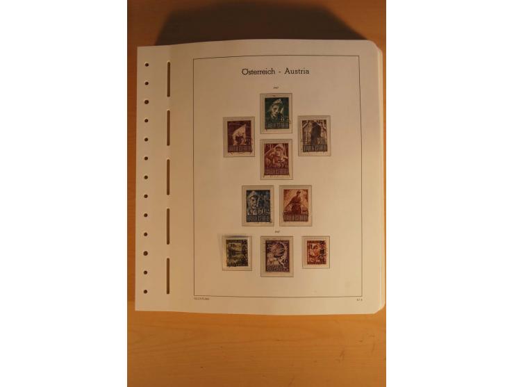 1850/2003, postfrische, ungebrauchte und gestempelte Sammlung mit WIPA-Block, Dollfuß und Renner-Kleinbogen in 4 Alben