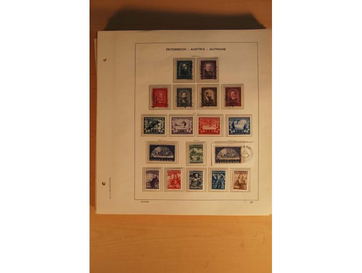 1850/1955, postfrische, ungebrauchte und gestempelte Sammlung mit vielen guten Ausgaben wie Dollfuß, Renner-Kleinbogen etc., 