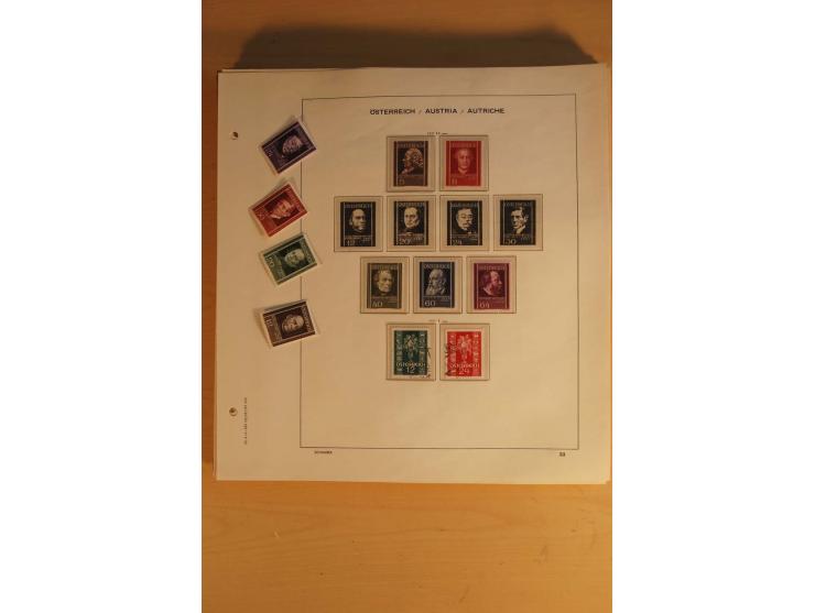 1850/1955, postfrische, ungebrauchte und gestempelte Sammlung mit vielen guten Ausgaben wie Dollfuß, Renner-Kleinbogen etc., 