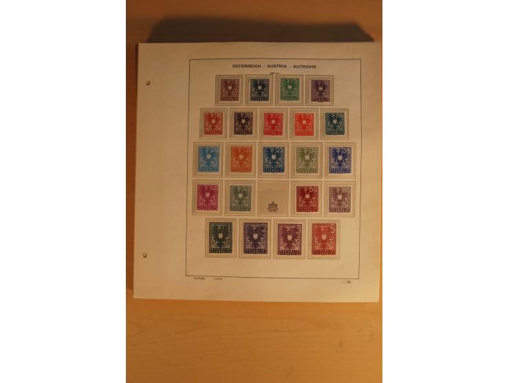 1850/1955, postfrische, ungebrauchte und gestempelte Sammlung mit vielen guten Ausgaben wie Dollfuß, Renner-Kleinbogen etc., 