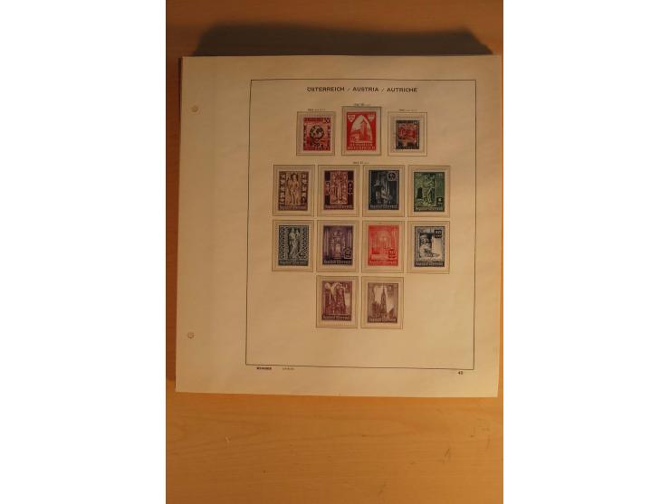 1850/1955, postfrische, ungebrauchte und gestempelte Sammlung mit vielen guten Ausgaben wie Dollfuß, Renner-Kleinbogen etc., 