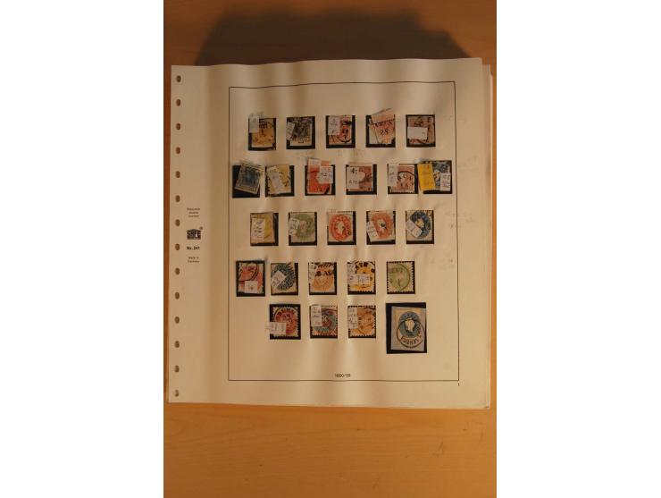 1850/1959, gestempelte Sammlung mit besseren Ausgaben und Porto im Album