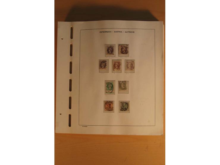 1850/1959, gestempelte Sammlung mit besseren Ausgaben und Porto im Album