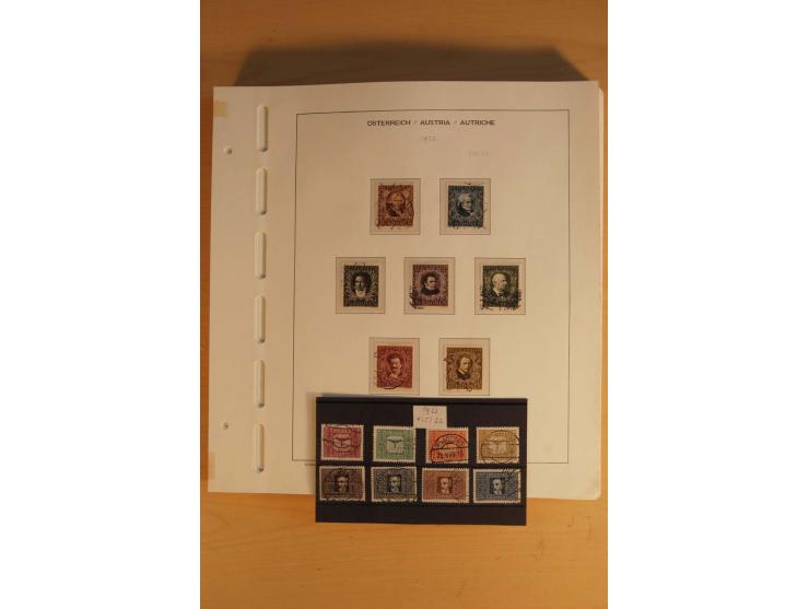 1850/1959, gestempelte Sammlung mit besseren Ausgaben und Porto im Album