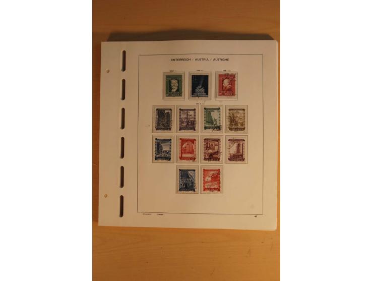 1850/1959, gestempelte Sammlung mit besseren Ausgaben und Porto im Album
