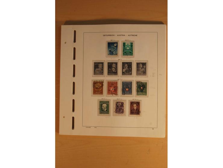 1850/1959, gestempelte Sammlung mit besseren Ausgaben und Porto im Album