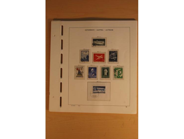 1850/1959, gestempelte Sammlung mit besseren Ausgaben und Porto im Album