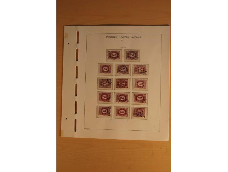 1850/1959, gestempelte Sammlung mit besseren Ausgaben und Porto im Album