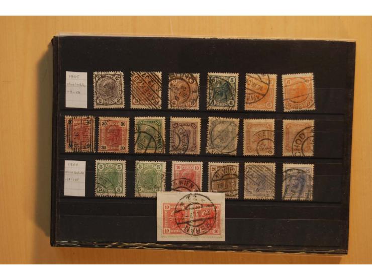 1850/1920, meist gestempelter Sammlungsposten auf Steckkarten, dabei Anfangsausgaben mehrfach mit klaren Entwertungen, dazu n