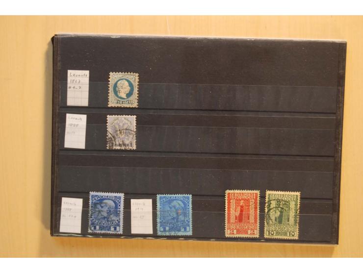 1850/1920, meist gestempelter Sammlungsposten auf Steckkarten, dabei Anfangsausgaben mehrfach mit klaren Entwertungen, dazu n