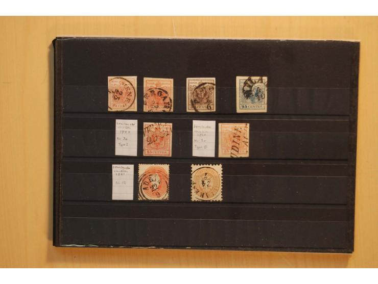 1850/1920, meist gestempelter Sammlungsposten auf Steckkarten, dabei Anfangsausgaben mehrfach mit klaren Entwertungen, dazu n
