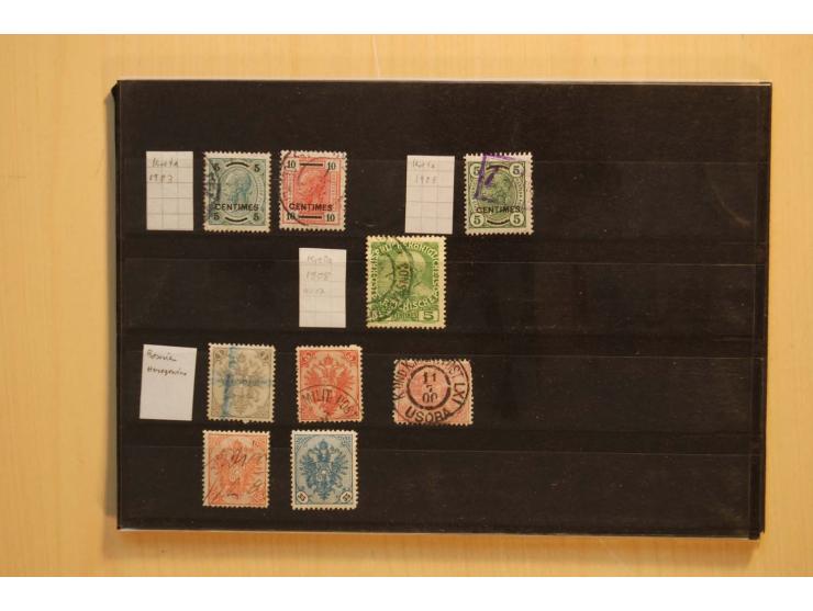 1850/1920, meist gestempelter Sammlungsposten auf Steckkarten, dabei Anfangsausgaben mehrfach mit klaren Entwertungen, dazu n