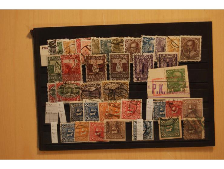 1850/1920, meist gestempelter Sammlungsposten auf Steckkarten, dabei Anfangsausgaben mehrfach mit klaren Entwertungen, dazu n