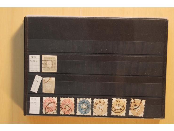 1850/1920, meist gestempelter Sammlungsposten auf Steckkarten, dabei Anfangsausgaben mehrfach mit klaren Entwertungen, dazu n