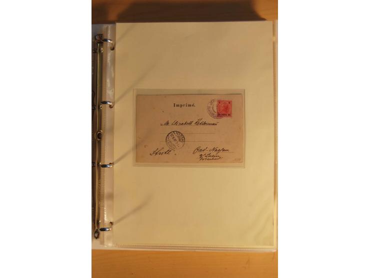 1863/1913 (ca.), Palästina Stempelsammlung, Jaffa, Jerusalem und Caifa auf losen Marken, Briefstücken und 53 Karten, Briefen 