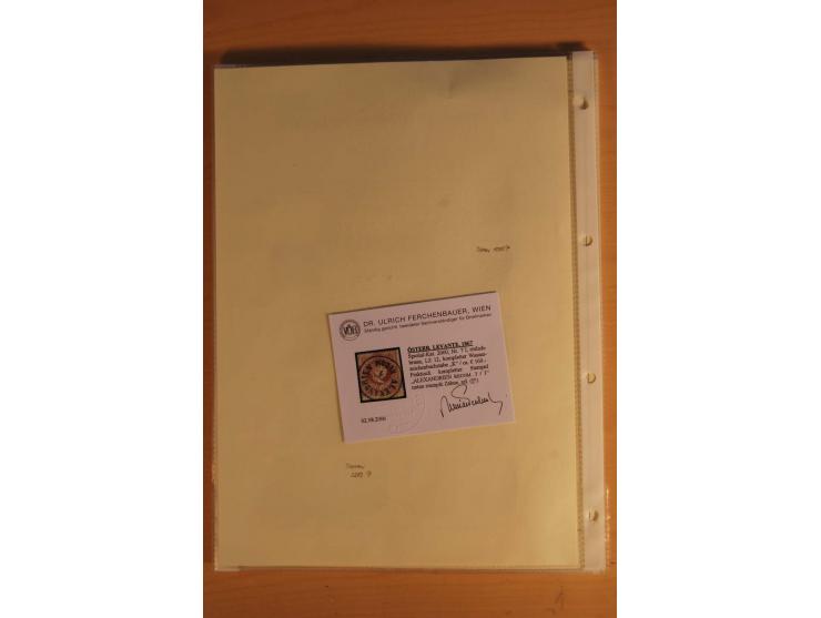 ALEXANDRIEN: 1848/88, Stempelsammlung auf losen Marken, Briefstücken und 15 Briefen, dabei L1 (als Ankunftsstempel auf 2 Brie