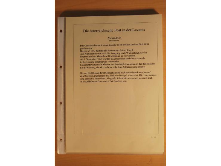 ALEXANDRIEN: 1848/88, Stempelsammlung auf losen Marken, Briefstücken und 15 Briefen, dabei L1 (als Ankunftsstempel auf 2 Brie