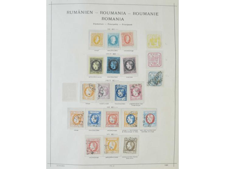 1862/1942, ungebrauchte und gestempelte Sammlung mit guten Sätzen und Blocks im Schaubek-Album