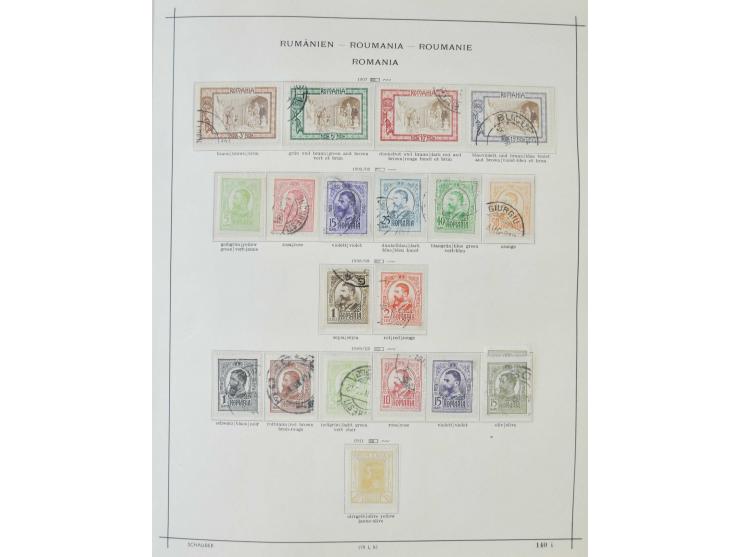 1862/1942, ungebrauchte und gestempelte Sammlung mit guten Sätzen und Blocks im Schaubek-Album
