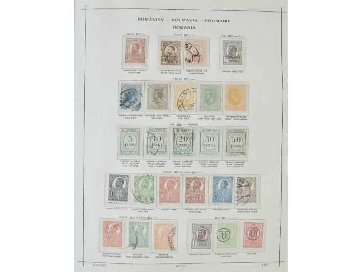 1862/1942, ungebrauchte und gestempelte Sammlung mit guten Sätzen und Blocks im Schaubek-Album