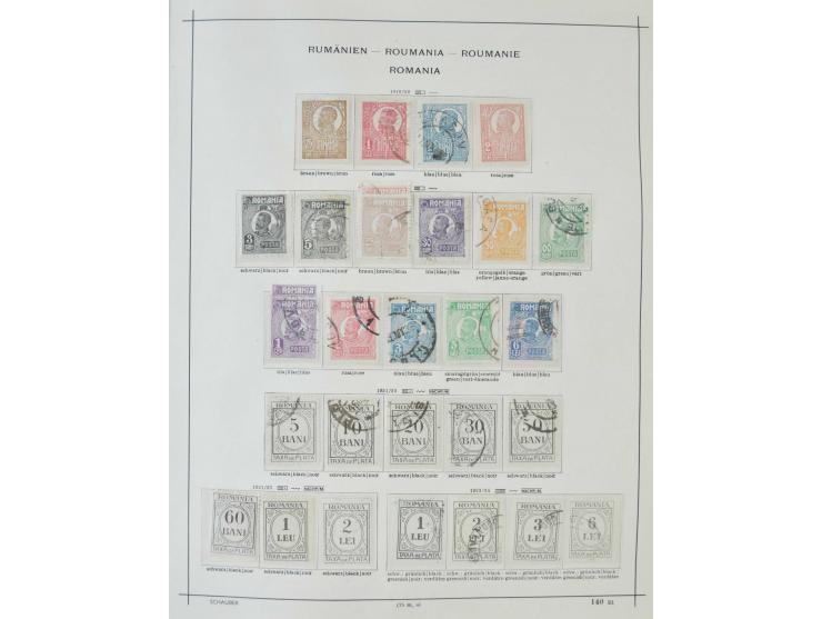 1862/1942, ungebrauchte und gestempelte Sammlung mit guten Sätzen und Blocks im Schaubek-Album