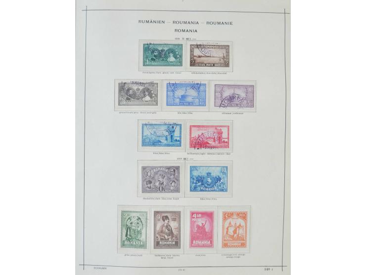 1862/1942, ungebrauchte und gestempelte Sammlung mit guten Sätzen und Blocks im Schaubek-Album