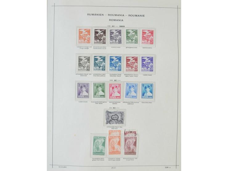 1862/1942, ungebrauchte und gestempelte Sammlung mit guten Sätzen und Blocks im Schaubek-Album
