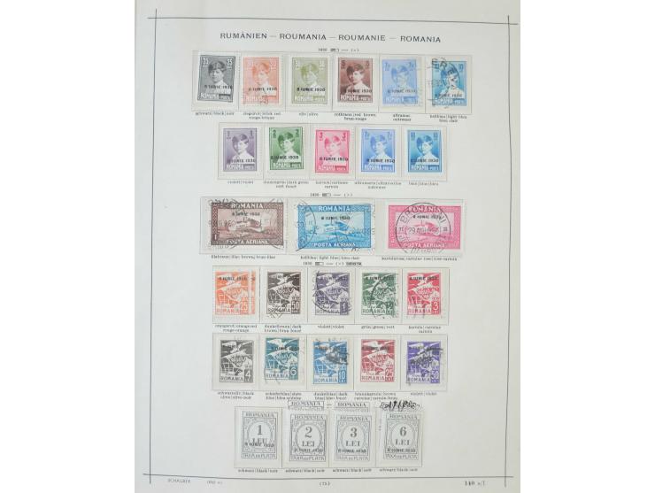 1862/1942, ungebrauchte und gestempelte Sammlung mit guten Sätzen und Blocks im Schaubek-Album